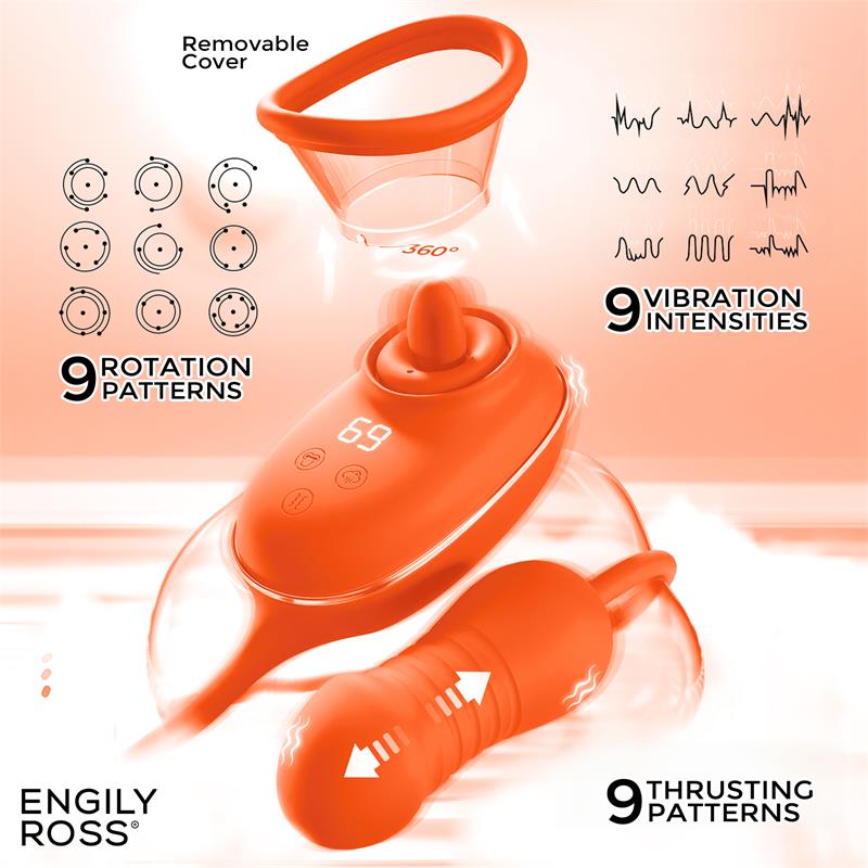 Lizer Pro Estimulador con Lengua Oscilante, Bomba de Vacio y Huevo con Up and Down - Image 5