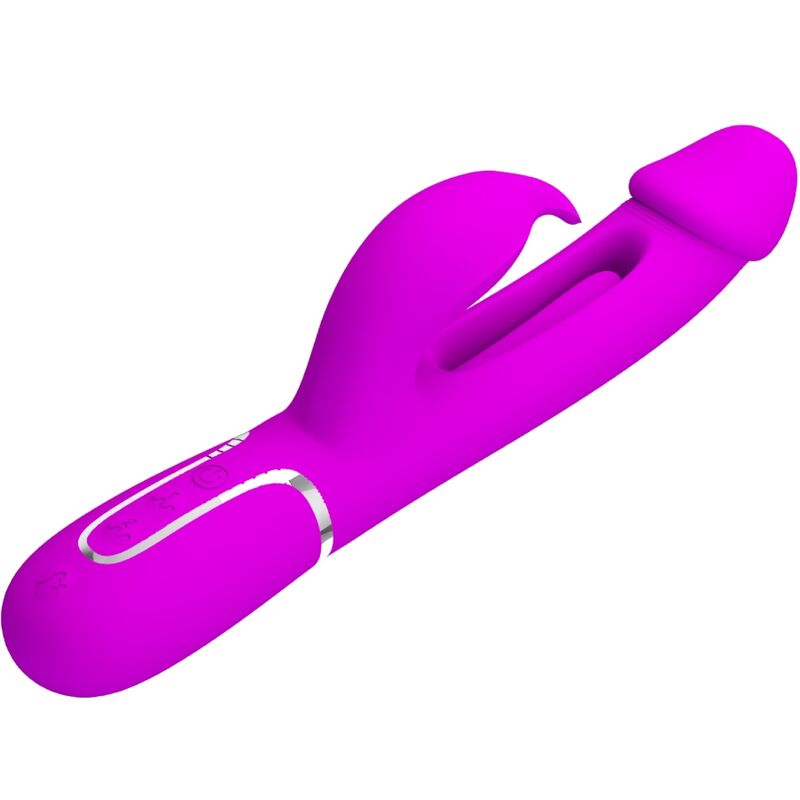 PRETTY LOVE - VIBRADOR COELHO DEJON 3 EM 1 MULTIFUNO FUCSIA - Image 3