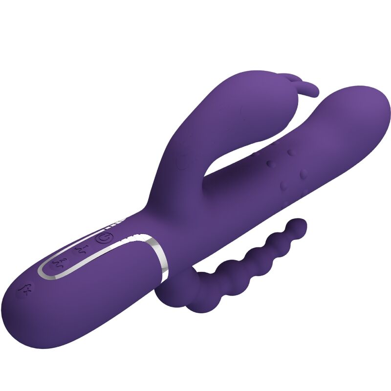 PRETTY LOVE - CAMMY TRIPLO VIBRADOR MULTIFUNÇÃO 4 EM 1 ROXO - Image 4